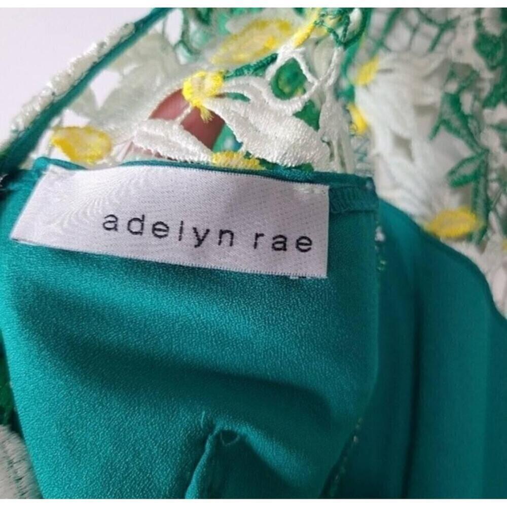 NWOT Anthropologie By Adelyn Rae Green Sleeveless Floral Lace Top XS - Picture 6 of 7